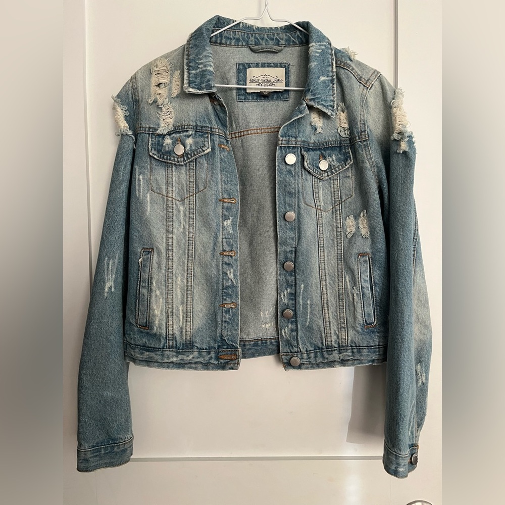 Ashley Vintage Charm Denim Jacket Womens Medium